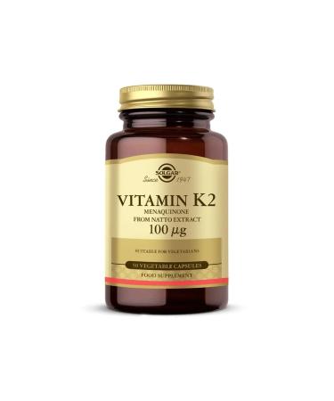 Solgar Vitamin K2 100 mcg 50 Capsules