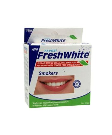 Fresh White Teeth Polishing Powder Smokers 50g