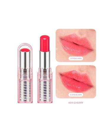 Amuse Dew Balm (KORENDY) Tinted Vegan Collagen Nourishing Lip Balm 3.2g #04 Cherry