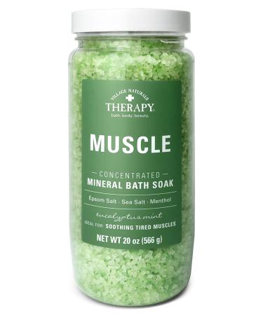 Village Naturals Therapy Eucalyptus Mint Bath Salt 566GR