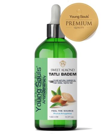 YOUNG SOULS Sweet Almond Carrier Oil ( Cold Pressed ) Sweet Almond Herbal Carrier Oil ( Cold Pressed ) 100 ml - Buy Online on GoSupps.com
