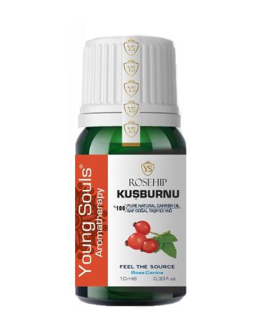 YOUNG SOULS Rosehip Carrier Oil ( Cold Pressed ) Rosehip Seed Herbal Carrier Oil ( Cold Pressed ) 10 ml - Buy Online on GoSupps.com
