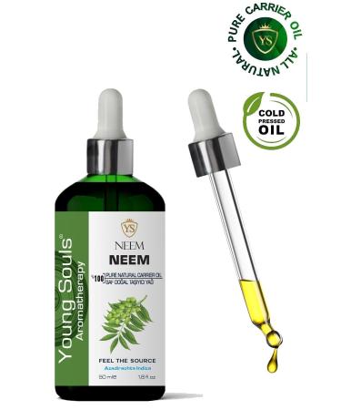 YOUNG SOULS Aromatherapy Neem Carrier Oil (Cold Pressed) Herbal Carrier Oil (Cold Pressed) 50 ml - Buy Online on GoSupps.com