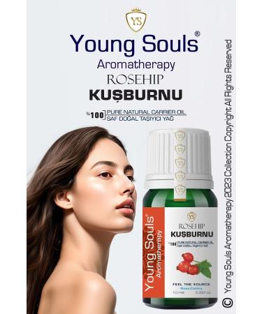 YOUNG SOULS Rosehip Carrier Oil ( Cold Pressed ) Rosehip Seed Herbal Carrier Oil ( Cold Pressed ) 10 ml - Buy Online on GoSupps.com