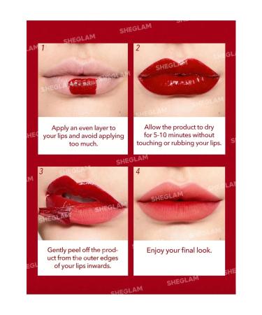SHEGLAM PEEL TALK LIP TINT-TONGUE TWISTER water-resistant peelable lip tint Vegan formula - Buy Online on GoSupps.com