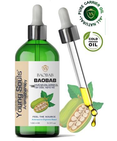 YOUNG SOULS Aromatherapy Baobab Carrier Oil ( Cold Pressed ) Baobab Herbal Carrier Oil ( Cold Pressed ) 100 ml
