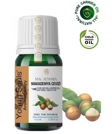 YOUNG SOULS Macadamia Carrier Oil (Cold Pressed) Macadamia Nut Herbal Carrier Oil (Cold Pressed) 10 ml
