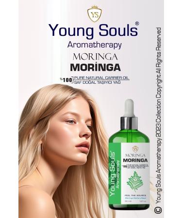 YOUNG SOULS Aromatherapy Moringa Carrier Oil ( Cold Pressed ) Carrier Oil ( Cold Pressed ) 50 ml - Buy Online on GoSupps.com