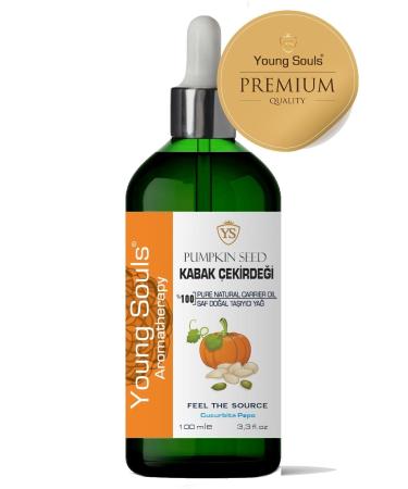 YOUNG SOULS Pumpkin Seed Carrier Oil ( Cold Pressed ) 100 Ml - Buy Online on GoSupps.com