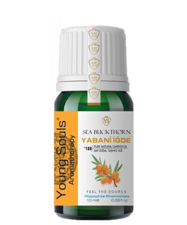 YOUNG SOULS Aromatherapy Sea Buckthorn Carrier Oil Wild Buckthorn Carrier Oil 10 ml - Buy Online on GoSupps.com