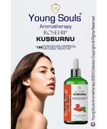 YOUNG SOULS Rosehip Carrier Oil ( Cold Pressed ) Rosehip Seed Herbal Carrier Oil ( Cold Pressed ) 50 ml - Buy Online on GoSupps.com