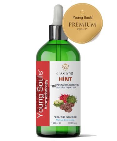 YOUNG SOULS Aromatherapy Castor Carrier Oil ( Cold Pressed ) Indian Herbal Carrier Oil ( Cold Pressed ) 100 ml - Buy Online on GoSupps.com