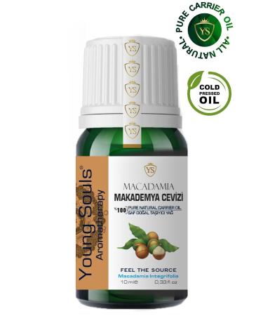 YOUNG SOULS Macadamia Carrier Oil (Cold Pressed) Macadamia Nut Herbal Carrier Oil (Cold Pressed) 10 ml - Buy Online on GoSupps.com