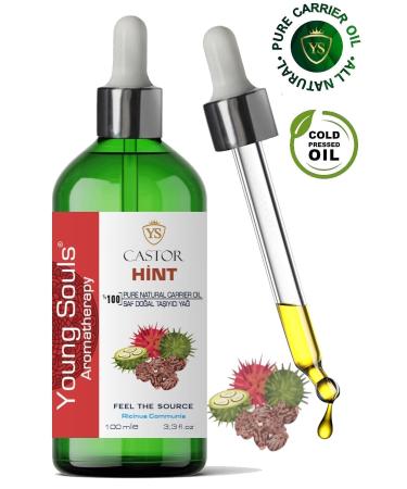 YOUNG SOULS Aromatherapy Castor Carrier Oil ( Cold Pressed ) Indian Herbal Carrier Oil ( Cold Pressed ) 100 ml