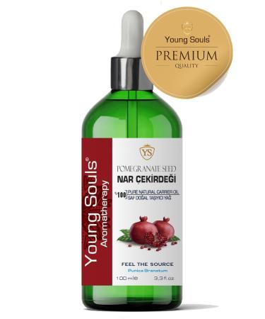 YOUNG SOULS Pomegranate Seed Carrier Oil ( Cold Pressed ) Pomegranate Seed Carrier Oil ( Cold Pressed ) 100 ml - Buy Online on GoSupps.com