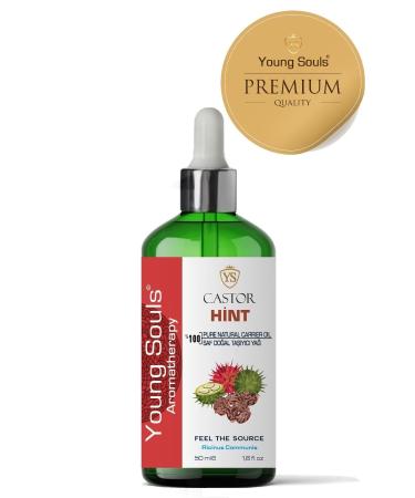 YOUNG SOULS Aromatherapy Castor Carrier Oil ( Cold Pressed ) Indian Herbal Carrier Oil ( Cold Pressed ) 50 ml - Buy Online on GoSupps.com