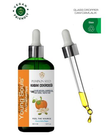 YOUNG SOULS Pumpkin Seed Carrier Oil ( Cold Pressed ) 50 Ml - Buy Online on GoSupps.com