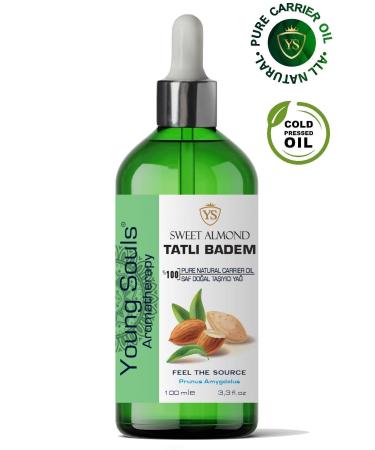 YOUNG SOULS Sweet Almond Carrier Oil ( Cold Pressed ) Sweet Almond Herbal Carrier Oil ( Cold Pressed ) 100 ml - Buy Online on GoSupps.com