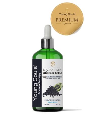 YOUNG SOULS Black Seed Carrier Oil ( Cold Pressed ) Black Cumin Herbal Carrier Oil ( Cold Pressed ) 50 ml - Buy Online on GoSupps.com