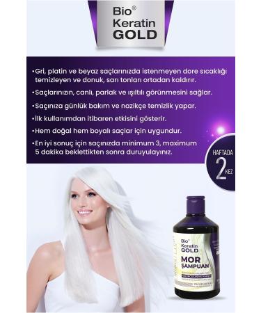 Bio Keratin Gold Anti-Orange Purple Shampoo 500 ml .. - Buy Online on GoSupps.com