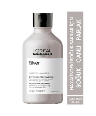 L'oreal Professionnel Loreal Hair-Silver / Balancing Shampoo for Gray and White Hair 300 MlSERIESEXPERTEVA4