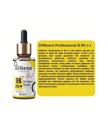 DIFFERENT PROFESSIONAL Brh Blood Group Specific Skin Renewing Moisturizing Anti-Spot Brightening Care Serum - Buy Online on GoSupps.com