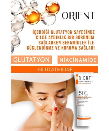 Orient Glutathione and Collagen High Protection Anti-Spot Sunscreen SPF 50 Vegan - Buy Online on GoSupps.com