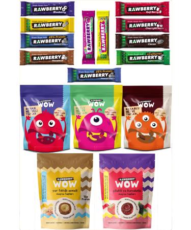 Rawberry Starter Pack 16 Products No Added Sugar Vegan Gluten Free Healthy Snack Balls and Bars - Buy Online on GoSupps.com
