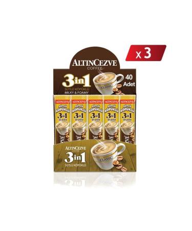 Alt ncezve 3in1 Milky Foam (For Single Use) - 17 Gr x 40 Pieces - 3-PACK