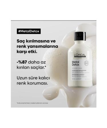 L'oreal Professionnel Loreal Hair-Metal Detox After Coloring Red Purifying Shampoo 300 ml SER EXPERTEVA57 - Buy Online on GoSupps.com