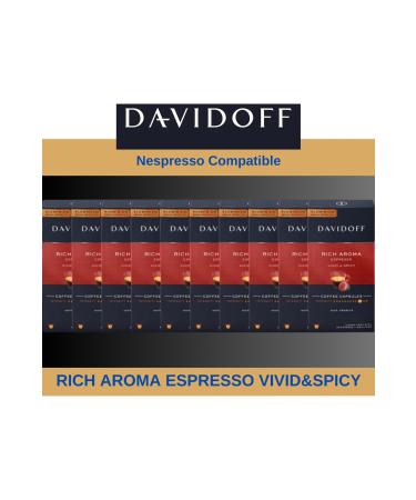 Davidoff 50x10 Capsule Coffee (Nespresso Compatible) 5 Types - Buy Online on GoSupps.com