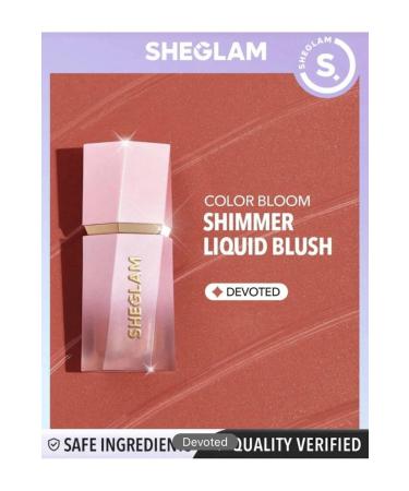 SHEGLAM Color Bloom Liquid Blush Makeup For Cheeks Matte Finish-devoted - Buy Online on GoSupps.com