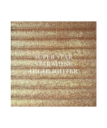 EDA LUXURY BEAUTY Golden Bronzer Illuminator Superstar Shine Highlighter Shimmering Silky Satin Vegan Glow Makeup Palette - Buy Online on GoSupps.com