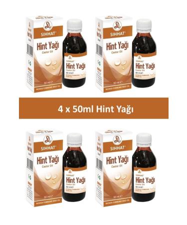 Health Natural Castor Oil 4 x 50 ml