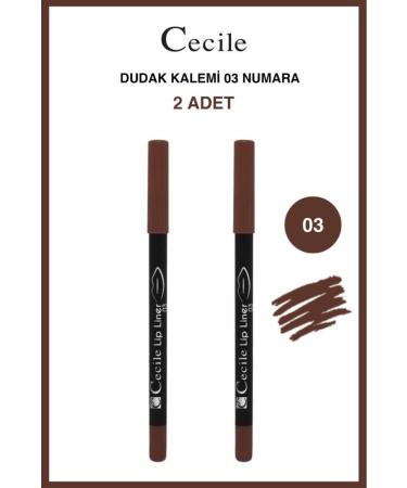 Cecile Permanent Intense Color Lip Pencil 03 X2
