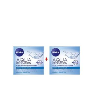 NIVEA Normal and Combination Skin 2-Pack Revitalizing Care Cream - Aqua Sensation 50ml