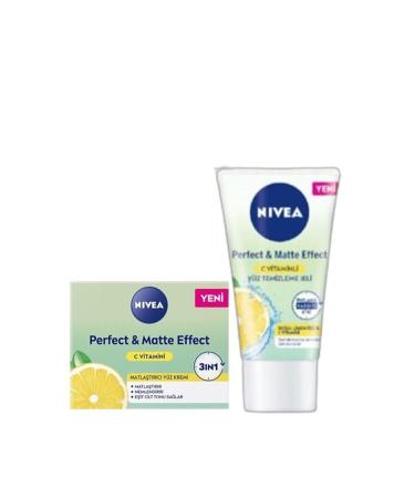 NIVEA Perfect & Matte Effect Vitamin C Face Care Cream 50 ml and Face Cleansing Gel 50 ml