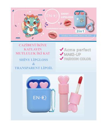 ENQ 2in1 Lipgloss and Lipoil Special Packaging Add Color and Shine