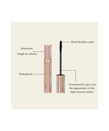 EDA LUXURY BEAUTY 4d Silk Mascara Eyelash Extension False Lash Effect Volume Lifting Volume Effect Curl Vegan Waterproof - Buy Online on GoSupps.com