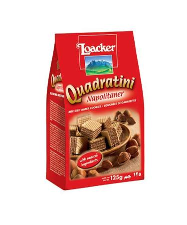 Loacker Hazelnut Cream Filled Cube Wafer 125 Gr