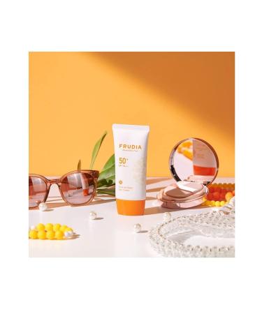 Frudia Tone Up Base Sun Cream Brightening Colour Equalising Daily Sun Cream 50 Gr - Buy Online on GoSupps.com