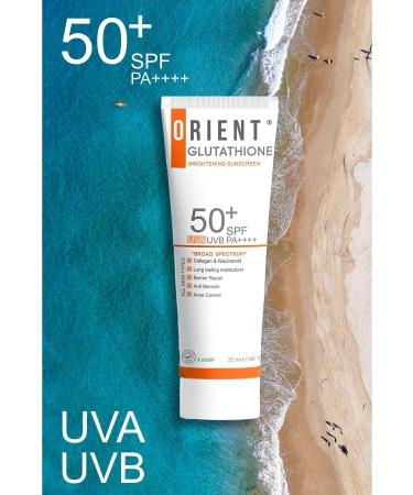 Orient Glutathione and Collagen High Protection Anti-Spot Sunscreen SPF 50 Vegan - Buy Online on GoSupps.com