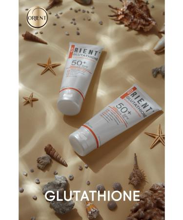 Orient Glutathione and Collagen High Protection Anti-Spot Sunscreen SPF 50 Vegan - Buy Online on GoSupps.com