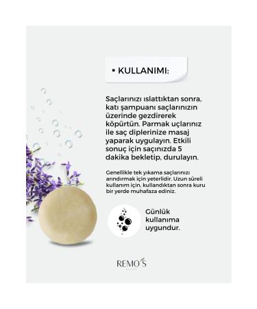 RemosNatural Lavender & Oatmeal Solid Shampoo 100 Gr - Buy Online on GoSupps.com
