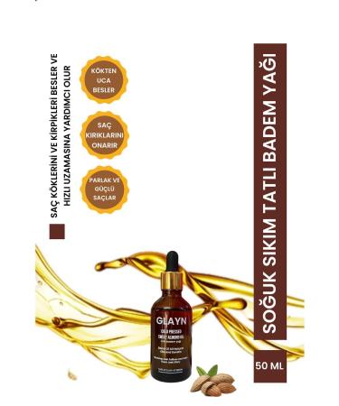 GLAYN Fast Growing Keratin Almond Oil Complex for Hair Loss and Damaged Hair Eyelash Care