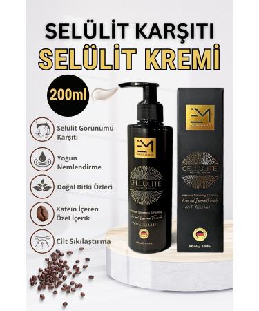 EM AMANOS BEAUTY Cellulite Cream - 200 ml - Professional Firming Caffeine and Natural Plant Extract
