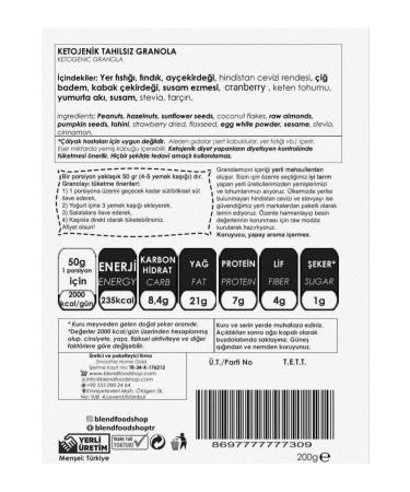 Blendfood Ketogenic Granola with Rich Content - Buy Online on GoSupps.com