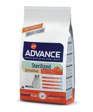 Advance Sterilised Sensitive Salmon Sterilised Adult Cat Food 10 Kg - Buy Online on GoSupps.com