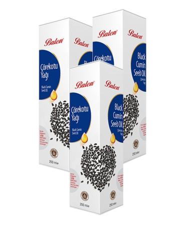 Balen 3 Boxes Black Cumin Oil Black Cumin 250 Ml Cold Pressed Pure Black Cumin Oil Top.750ml.