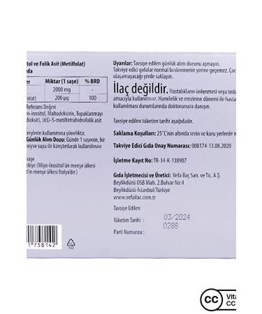 Venatura Inositol And Folic Acid 20 Sachets - Buy Online on GoSupps.com